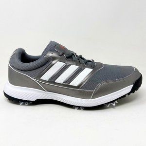 Adidas Tech Response 2.0 Iron White Scarlet Mens Wide Width Golf Shoes EE9420
